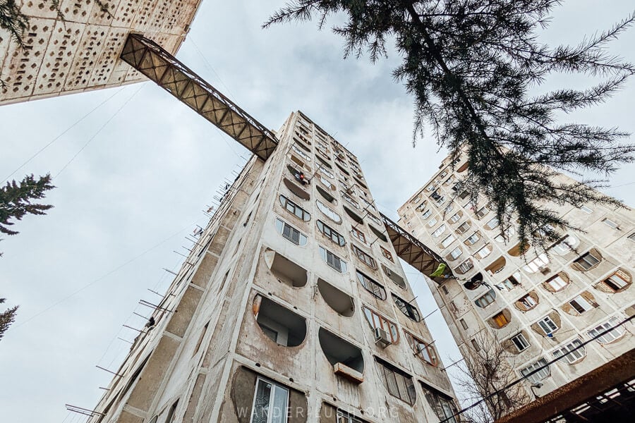 Skywalking Tbilisi: A Brutalist Cliffhanger at Nutsubidze